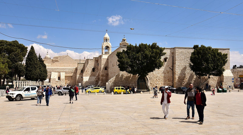 Church of the Nativity seen from Manger Square in Bethlehem