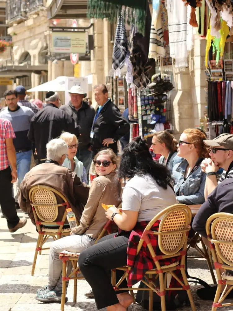 Jerusalem Christian Quarter Street Market walk through the city tour