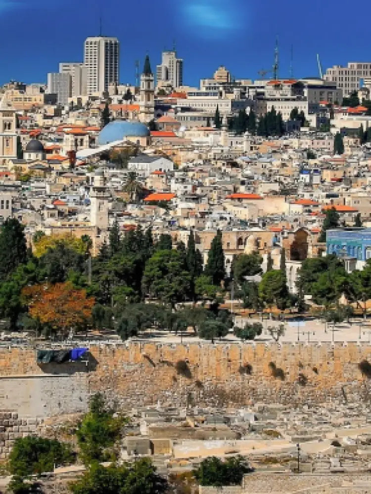 Jerusalem Old City view with the western wall guided tour