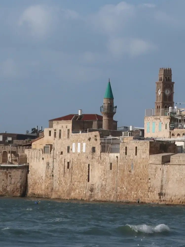Acre Old city wall sea view 