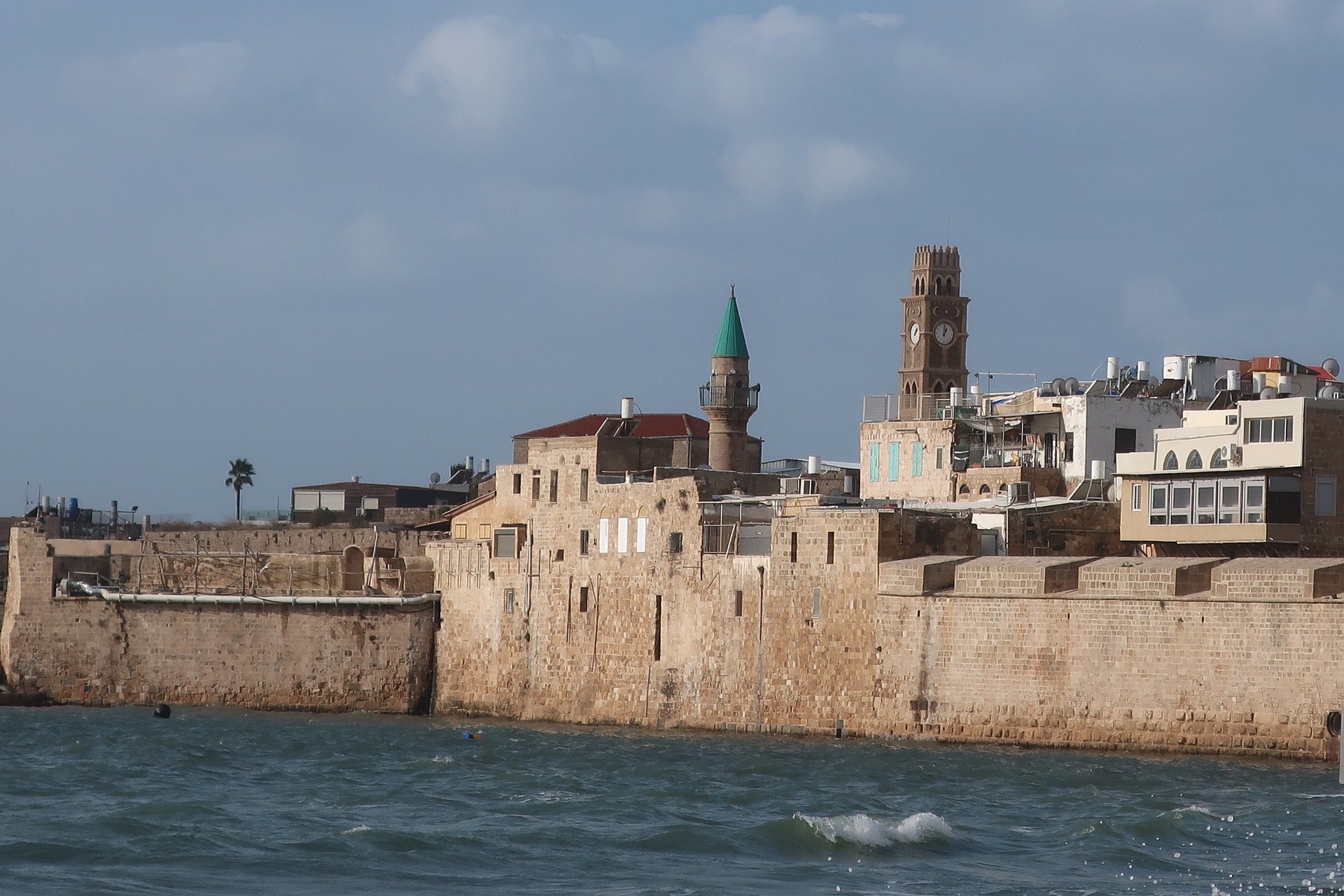 Acre Old city wall sea view 