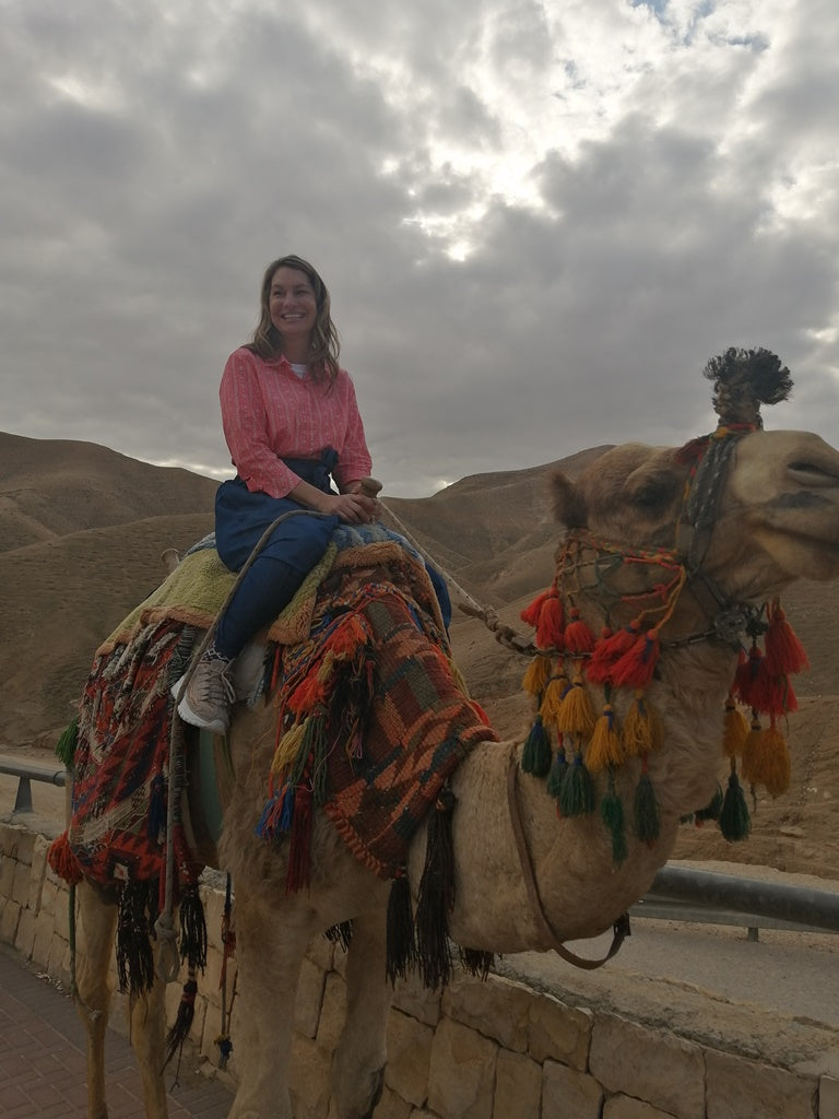 Riding camel in Judean desert private trip from Tel Aviv